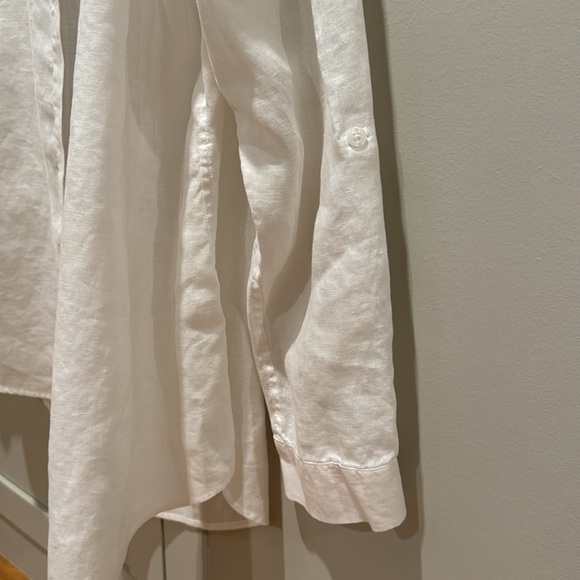 100% Linen button down blouse shirt - Picture 6 of 9